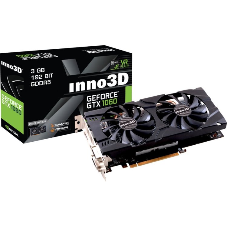 Inno3D GeForce GTX 1060 6GB X2 GDDR5 3072Мб, Retail