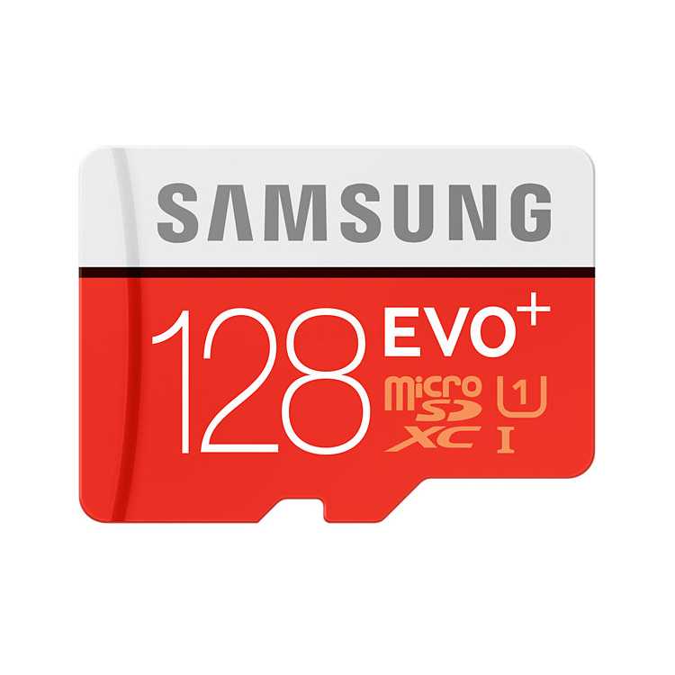 Samsung microSDXC EVO Plus 80MB/s + SD adapter 128Гб