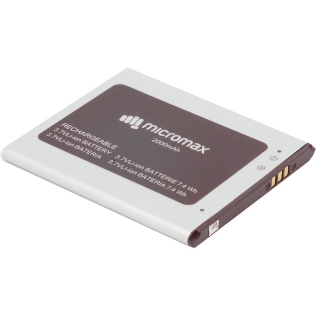 

Аккумуляторная батарея для модели Micromax Q4202 Черный, 2000мАч