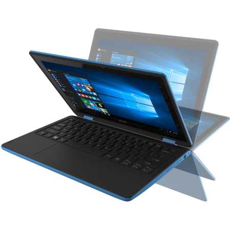 Aspire R3-131T-P24A 11.6", Intel Pentium, 1600МГц, 4Гб RAM, DVD нет, 500Гб, Голубой, Wi-Fi, Windows 10, Bluetooth