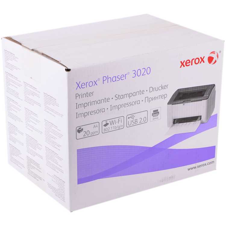 Xerox Phaser 3020BI Лазерный \ светодиодный, Черно-белая, А4
